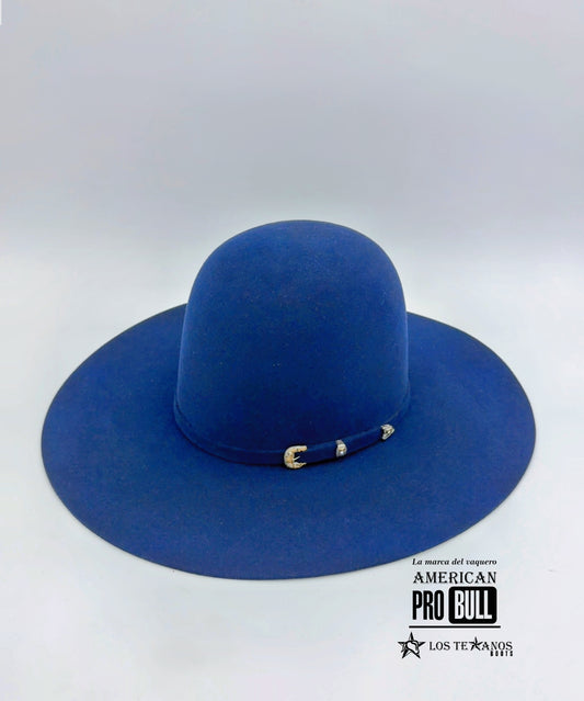 Texana lana 100X azul rey ( open crown)