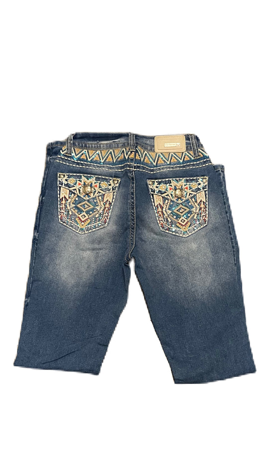 Pantalón vaquero para dama American pro bull color