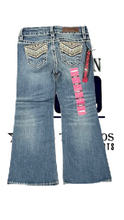 Cargar imagen en el visor de la galería, Pantalón Rock and roll denim para niña
