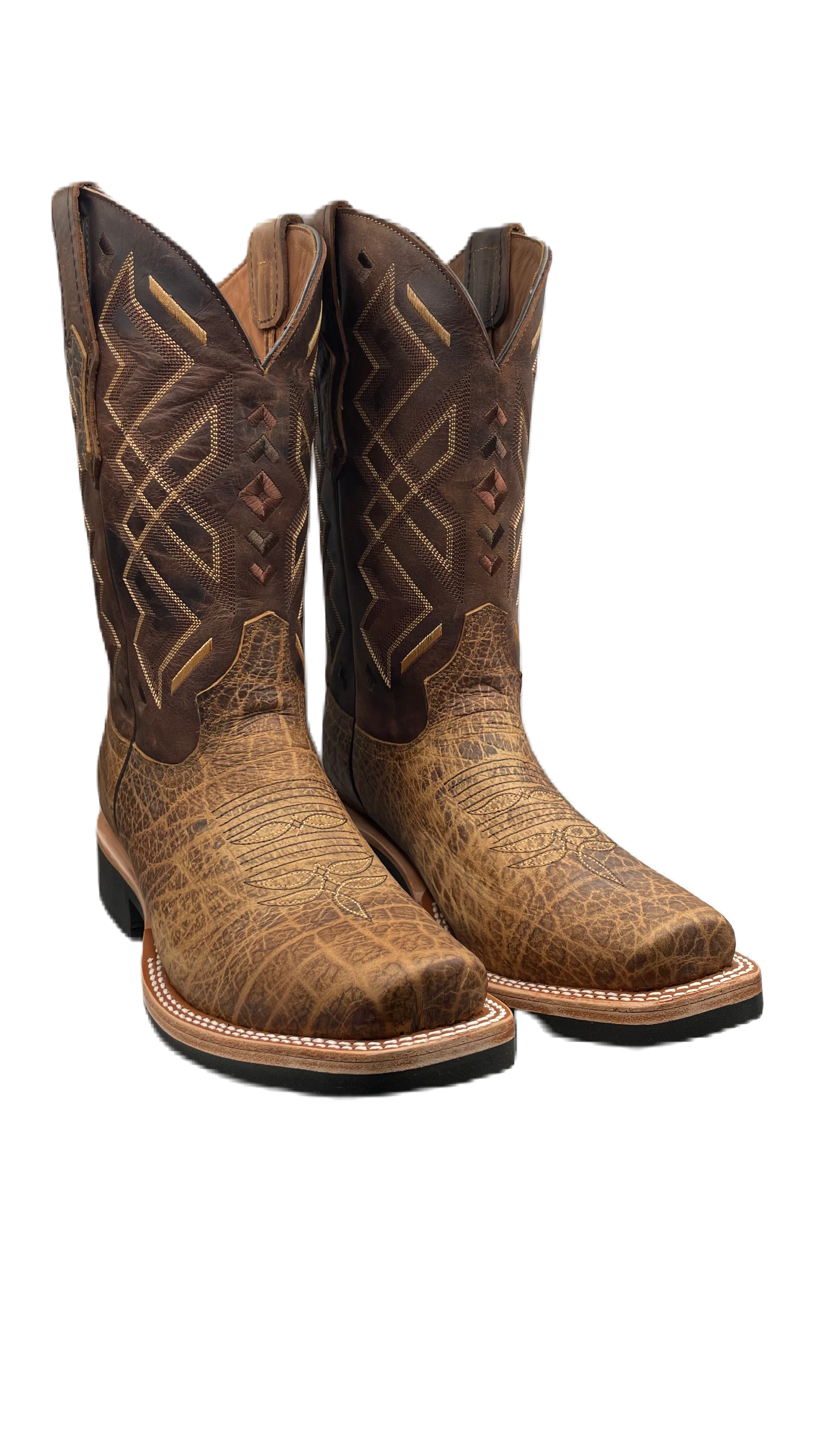 Bota vaquera para hombre piel de bisonte – Texanos Boots Oficial