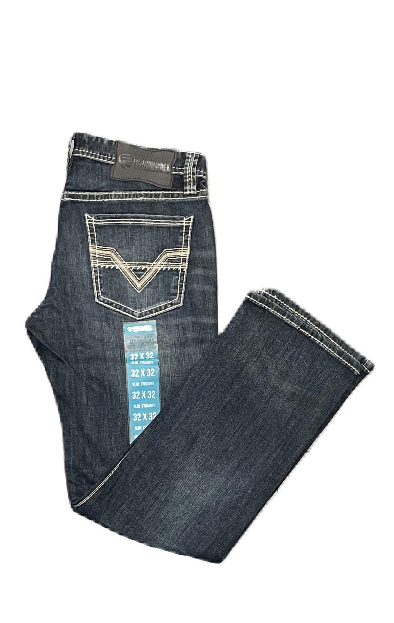 Pantalón Rock and roll denim etiqueta azul azul revolver straight