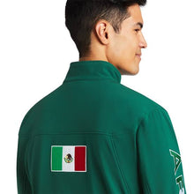 Cargar imagen en el visor de la galería, Chamarra ARIAT hombre verde con bandera de México
