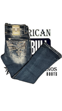 Cargar imagen en el visor de la galería, Pantalón rock revival Marius corte recto de bota
