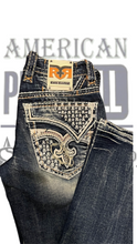 Cargar imagen en el visor de la galería, Pantalón rock revival wilder corte recto rasgado
