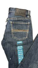 Cargar imagen en el visor de la galería, Pantalón Rock and roll denim etiqueta azul azul claro revolver straight Denian
