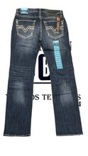 Cargar imagen en el visor de la galería, Pantalón Rock and roll denim etiqueta azul deslavado Jason
