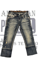 Cargar imagen en el visor de la galería, Pantalón rock revival wilder corte recto rasgado
