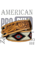 Cargar imagen en el visor de la galería, Cinturon chaquira American pro bull
