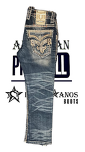 Cargar imagen en el visor de la galería, Pantalón rock revival Félix corte recto

