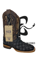 Cargar imagen en el visor de la galería, Bota de pirarucu negro
