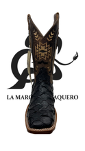 Cargar imagen en el visor de la galería, Bota de pirarucu negro
