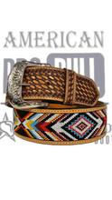 Cargar imagen en el visor de la galería, Cinturon chaquira American pro bull
