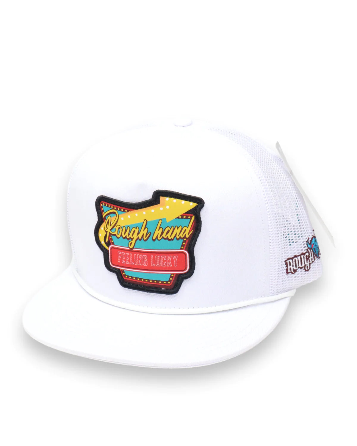 Gorra de béisbol clásica de Rough Hand blanco