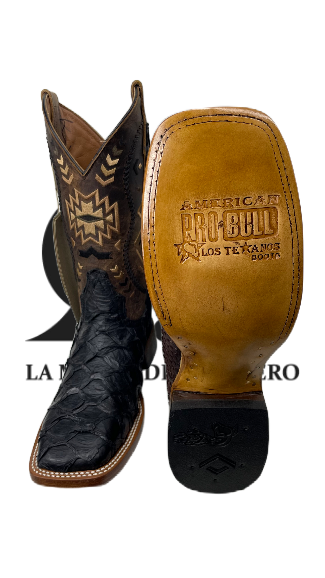 Bota de pirarucu negro