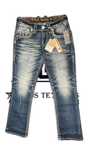 Cargar imagen en el visor de la galería, Pantalón rock revival Marius corte recto de bota

