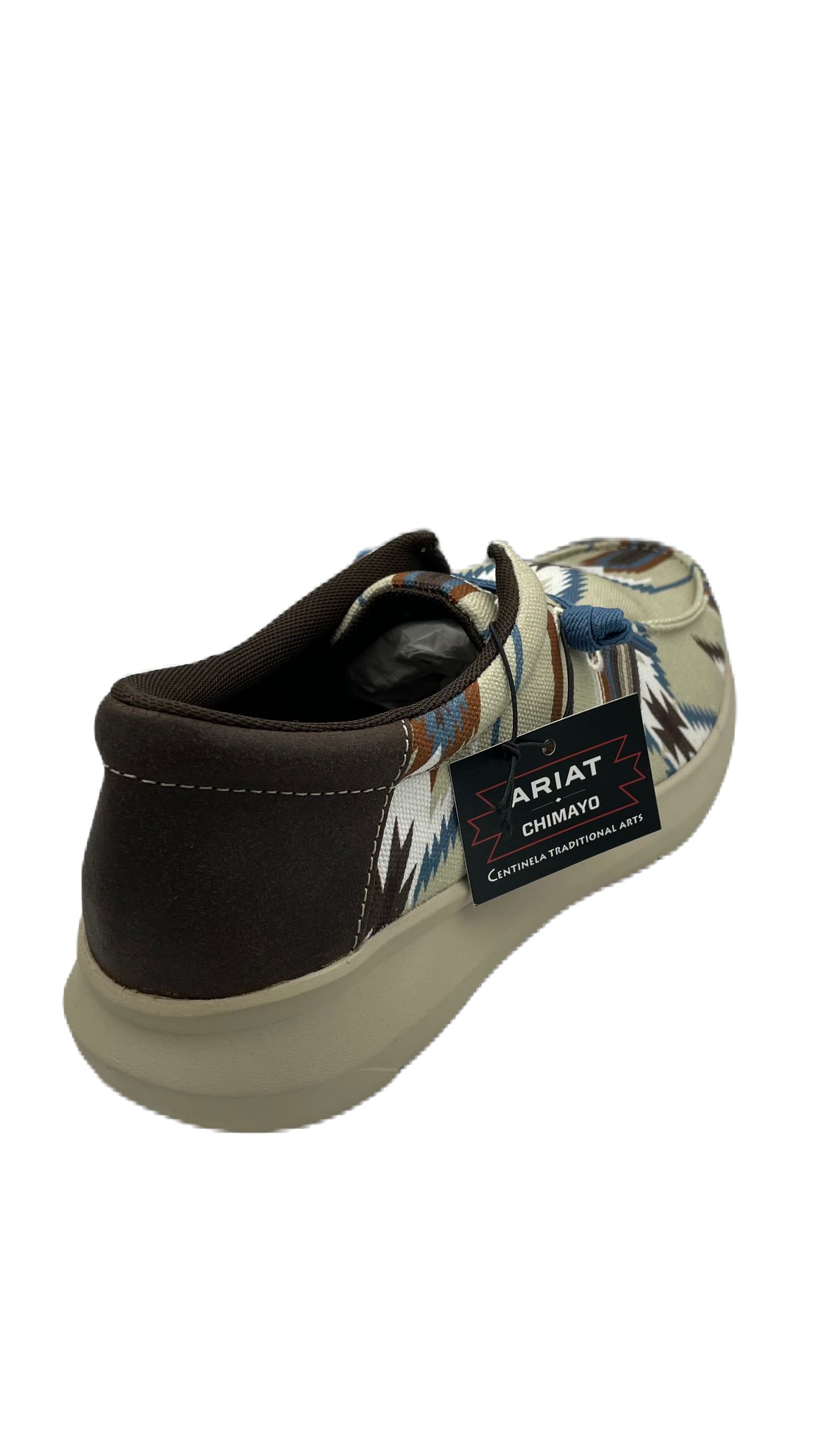 Zapato Ariat chimayo caballero con diseño azteca en colores claro