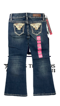 Cargar imagen en el visor de la galería, Pantalón Rock and roll denim para niña
