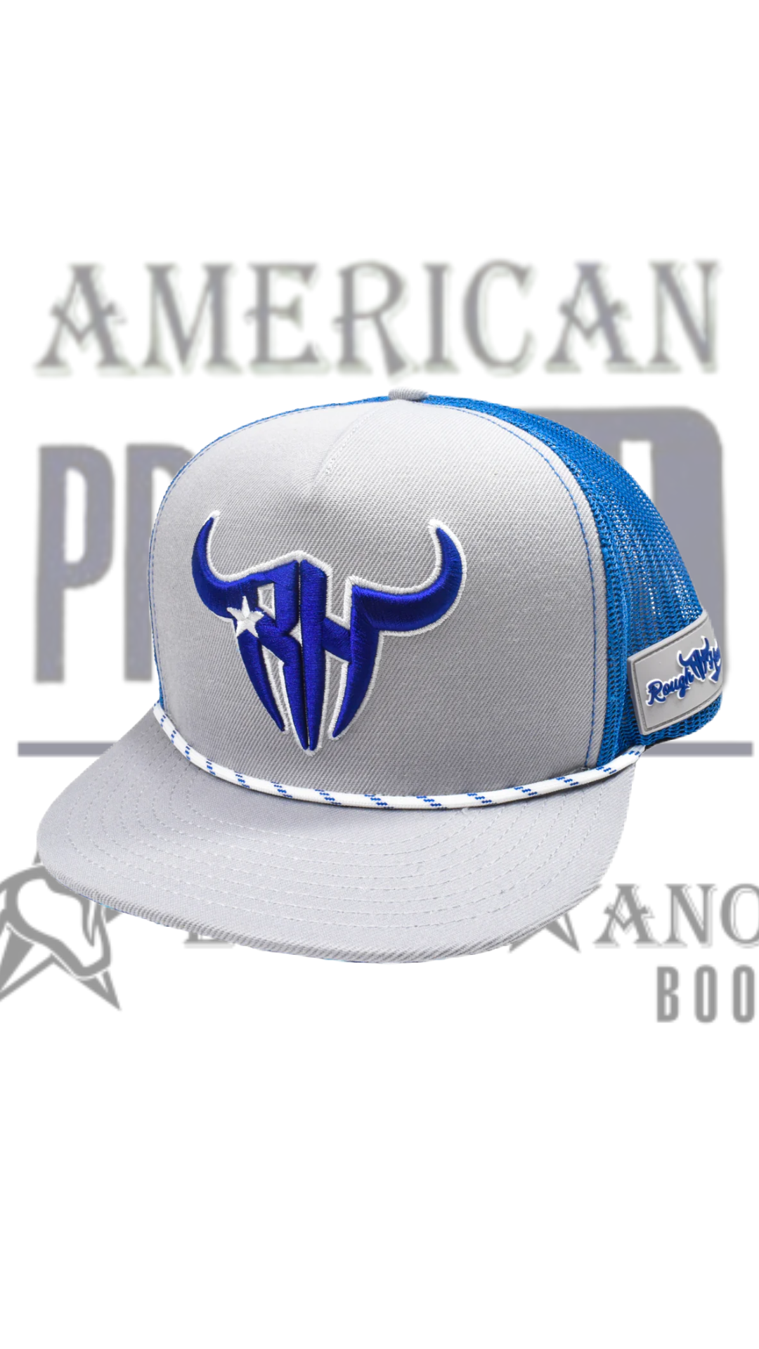 Gorra de camionero clásica de Rough Hand Brand logo