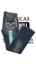 Cargar imagen en el visor de la galería, Pantalón Rock and roll denim etiqueta azul deslavado Jason
