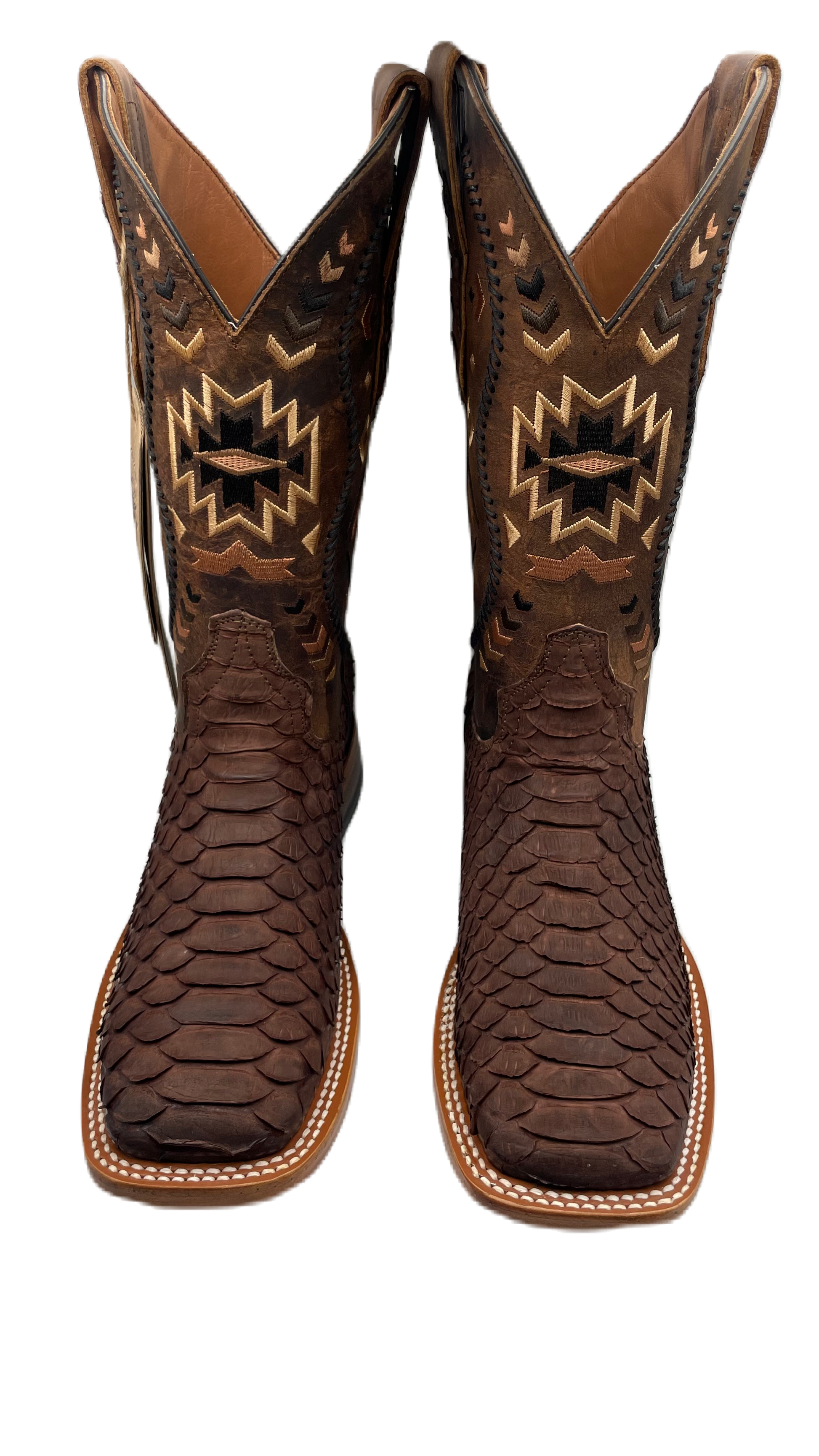 Bota vaquera dama piel de pit n caf