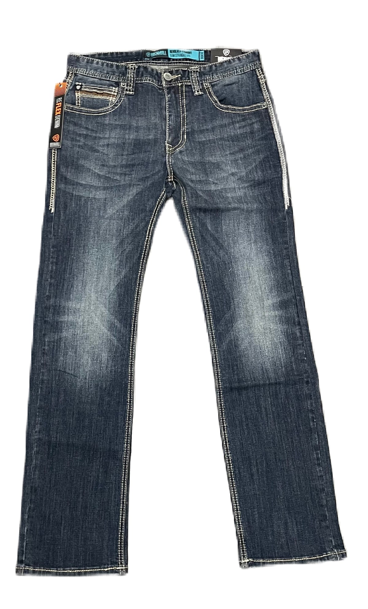 Pantalón Rock and roll denim etiqueta azul deslavado – Texanos Boots ...