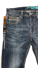 Cargar imagen en el visor de la galería, Pantalón Rock and roll denim etiqueta azul deslavado Jason
