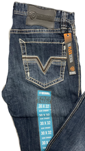 Cargar imagen en el visor de la galería, Pantalón Rock and roll denim etiqueta azul deslavado Jason
