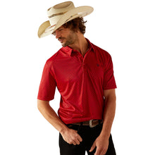 Cargar imagen en el visor de la galería, camisa Polo Ariat All Over Print Rojo Intenso
