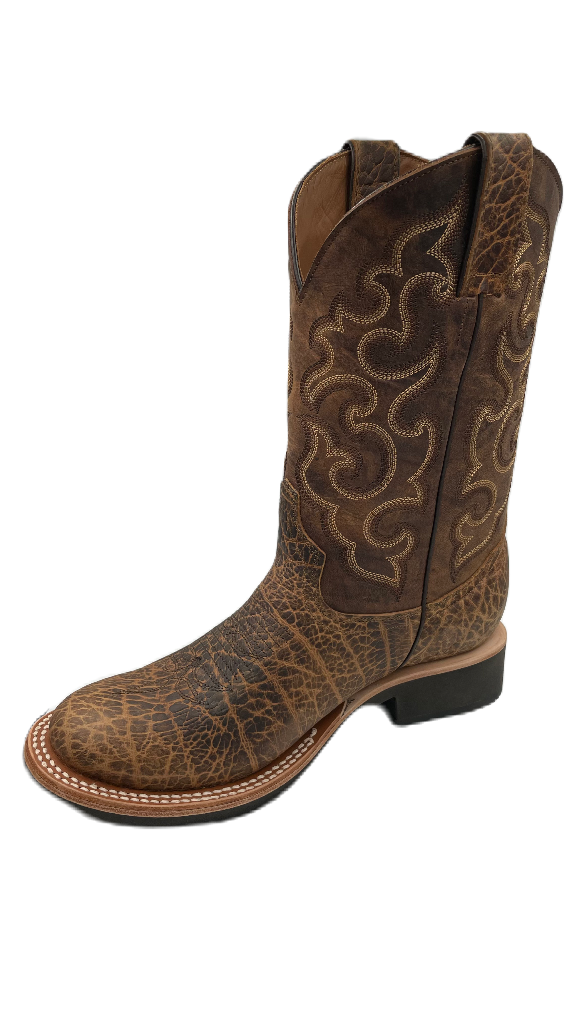 Bota vaquera para hombre piel de bisonte – Texanos Boots Oficial