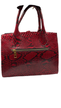 Cargar imagen en el visor de la galería, Bolsa de pitón color rojo
