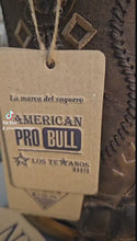 Cargar y reproducir el video en el visor de la galería, Bota vaquera de hombre de piel de Pescado Café
