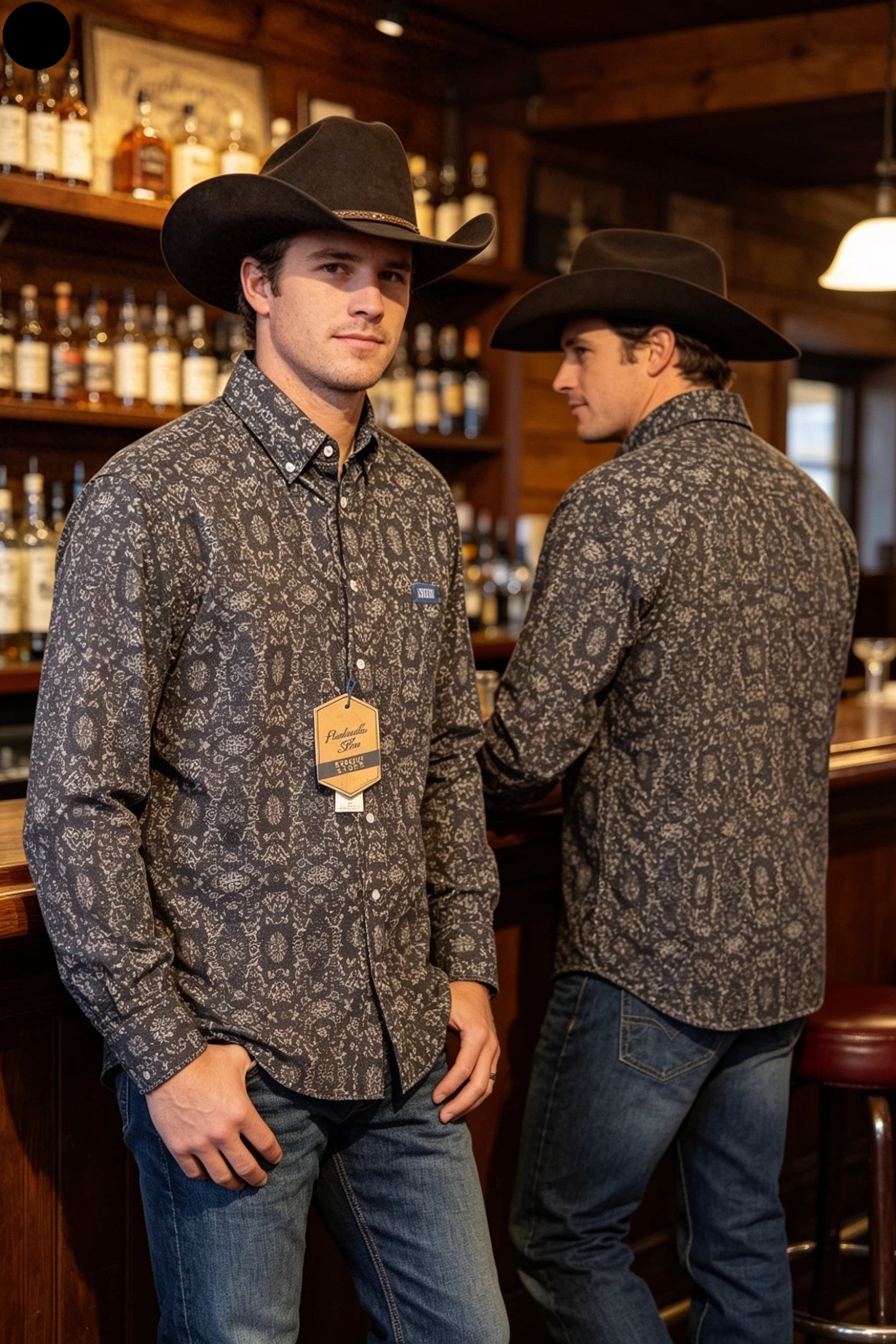 Camisa geo negro
