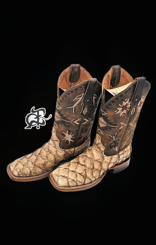 Bota vaquera de hombre piel pescado [PRO5252]