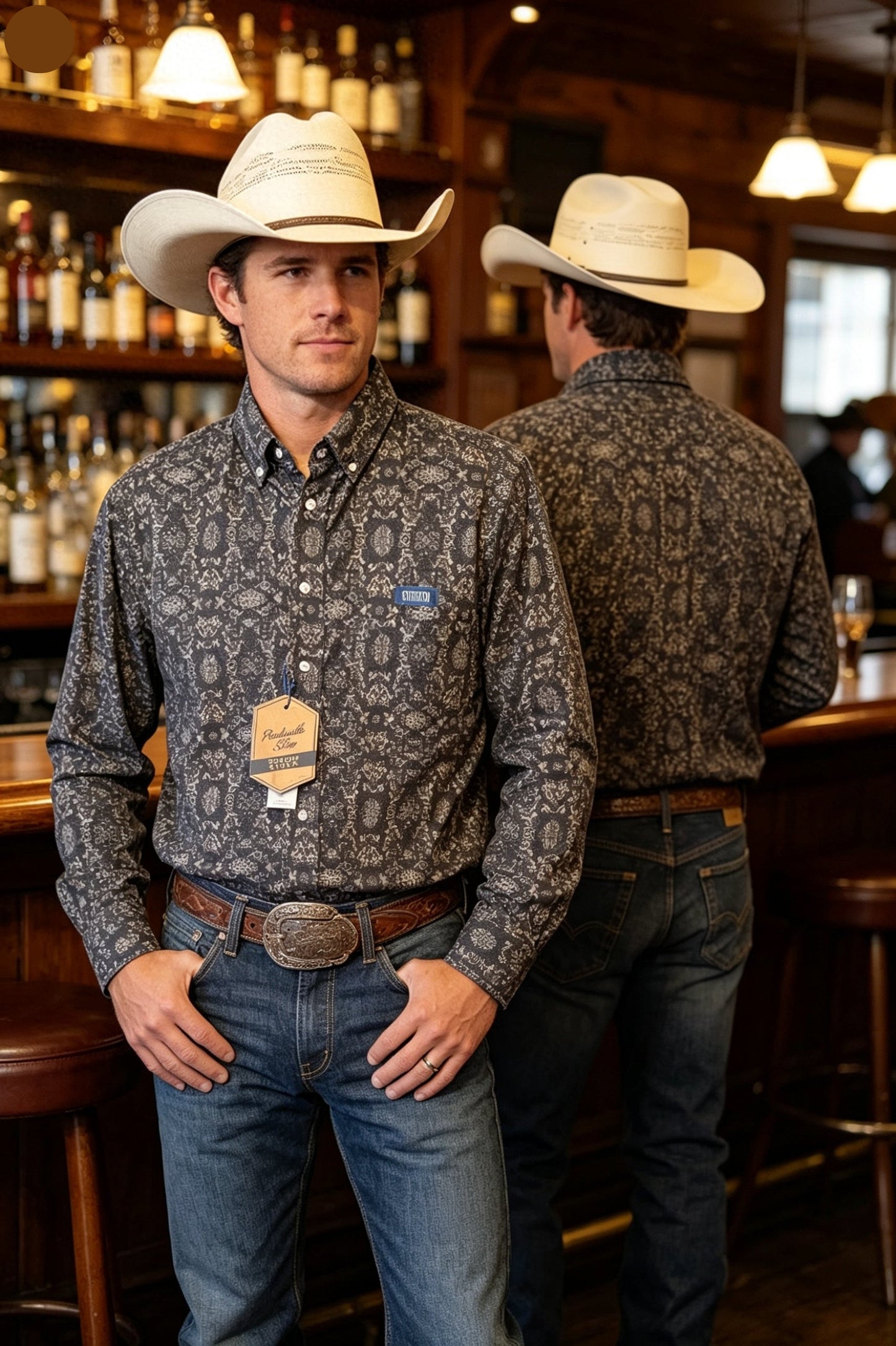 Camisa geo negro