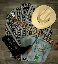 Cargar imagen en el visor de la galería, Outfit hombre vaquero AVESTRUZ negro
