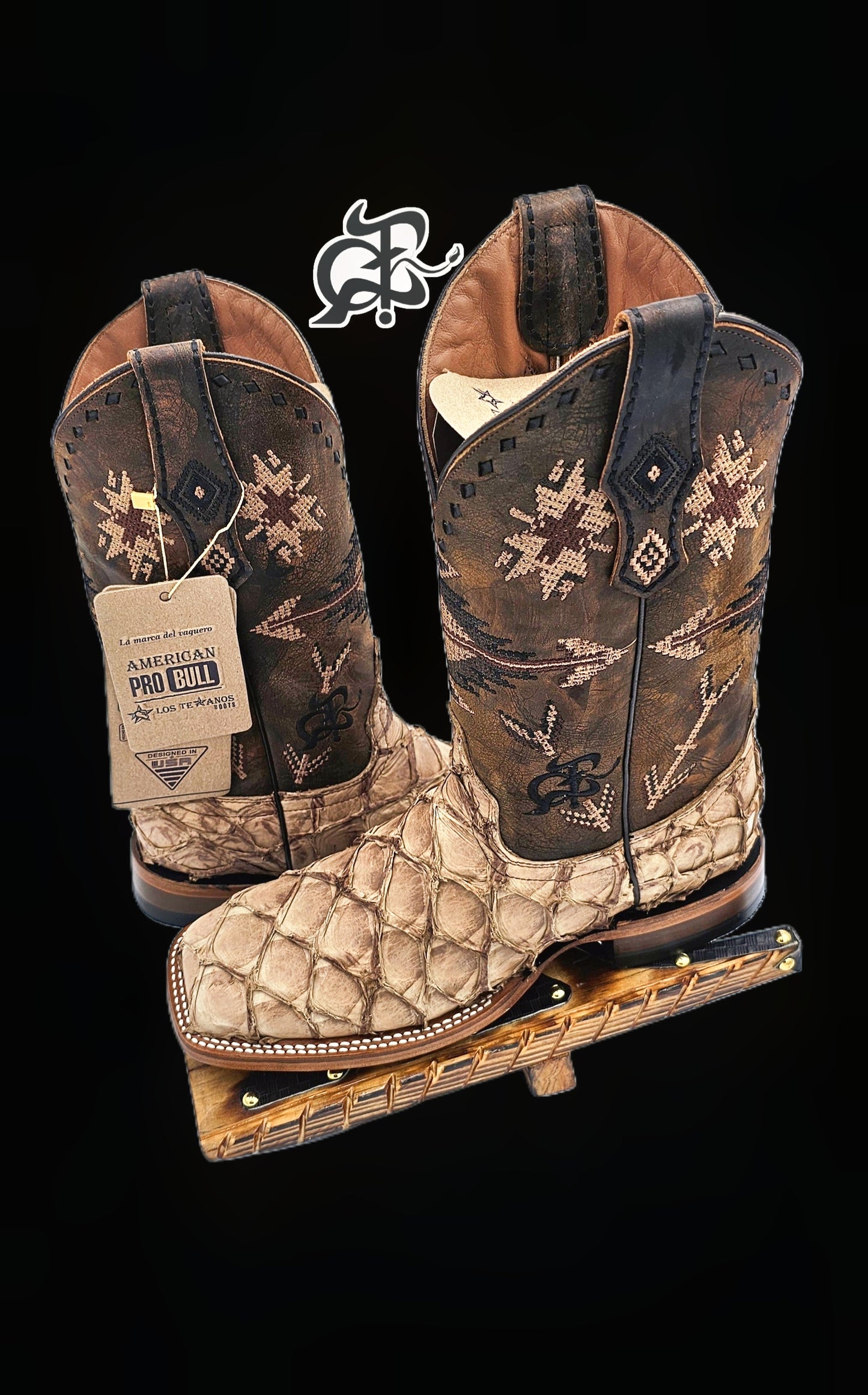 Bota vaquera de hombre piel pescado [pro5252]