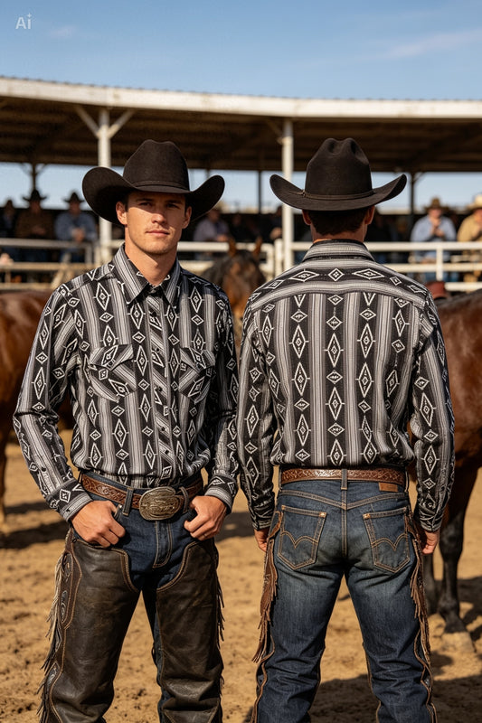 Camisa rombo negro