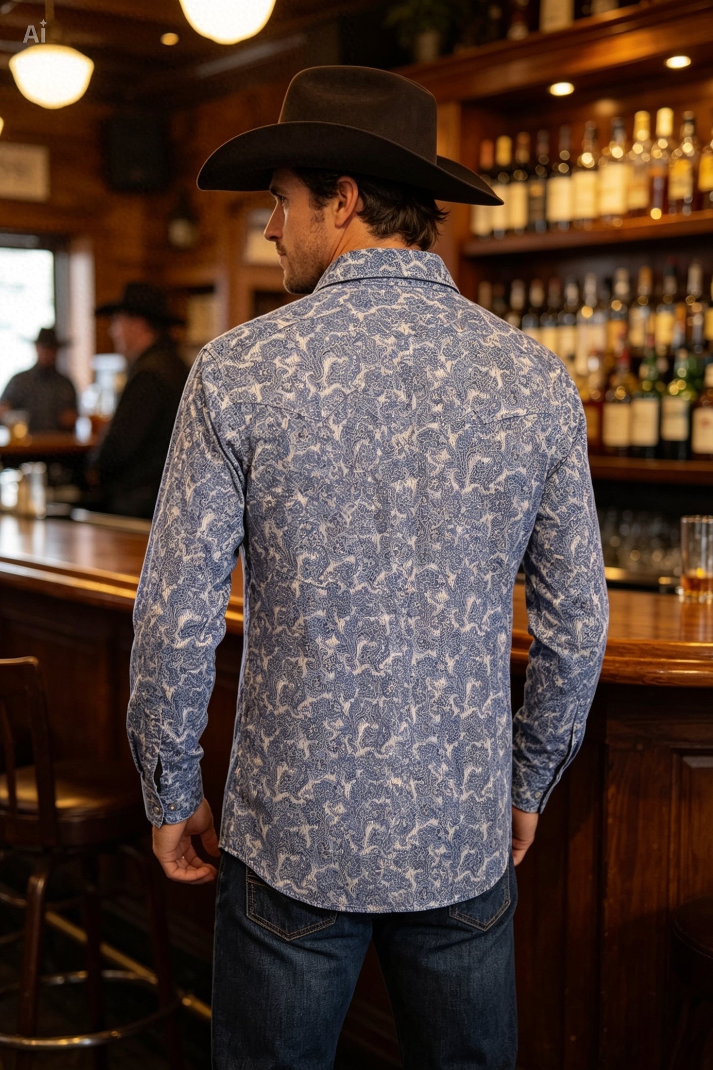Camisa azul cielo guia