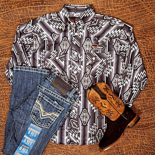 Outfit  niño  retro blanco negro