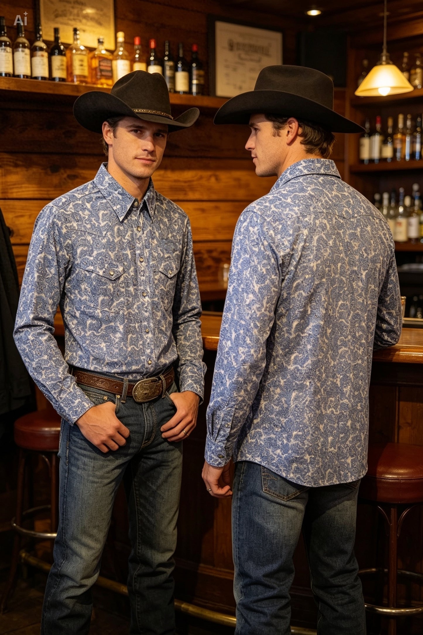 Camisa azul cielo guia