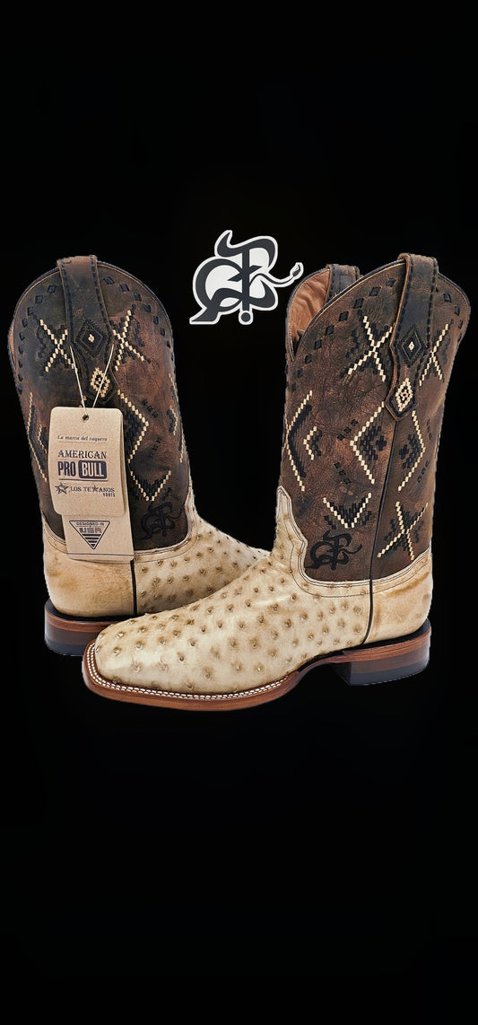 Bota vaquera de hombre piel aveztrus [PRO916]